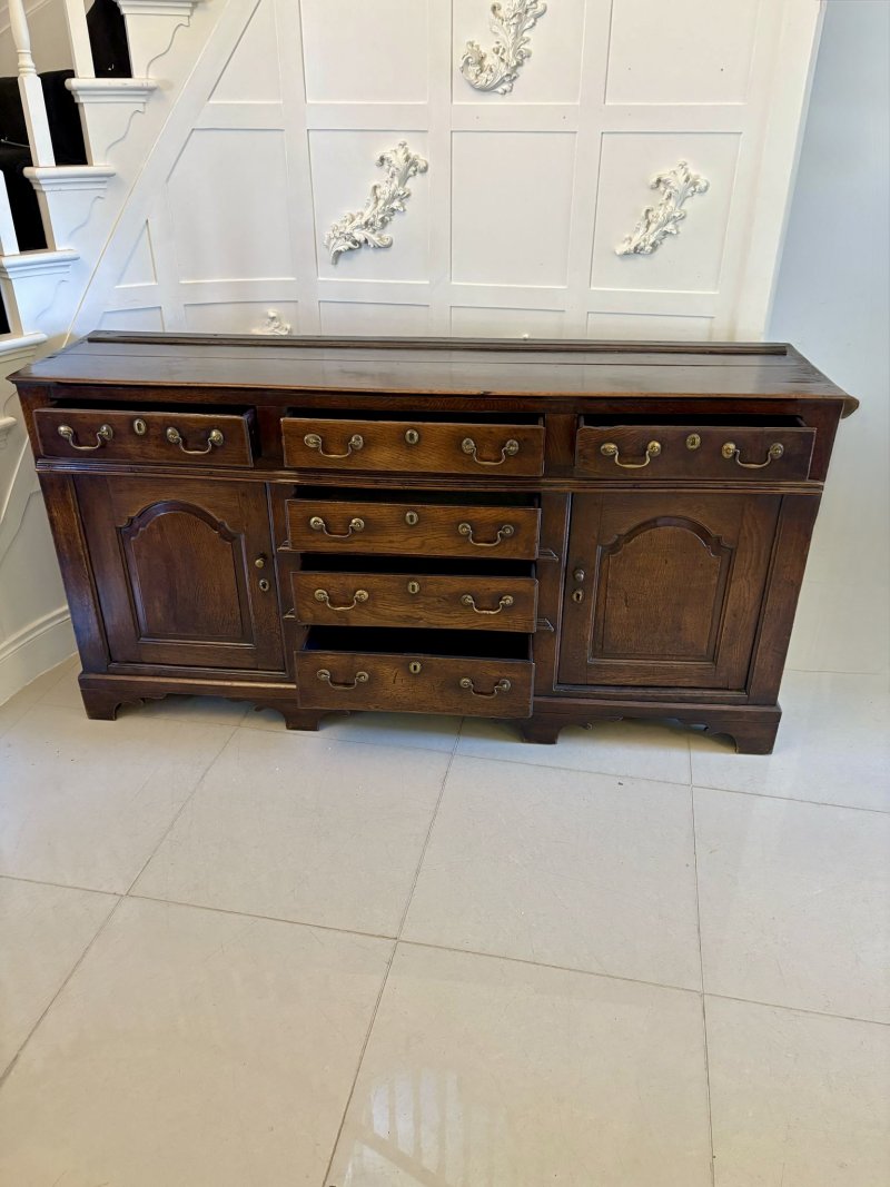 Antique George III 18th Century Outstanding Quality Oak Welsh Dresser - Image 3